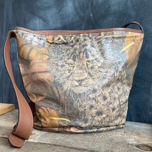 Salvatore Ferragamo Jungle Tiger Bucket Bag